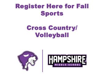 Fall Sports Information